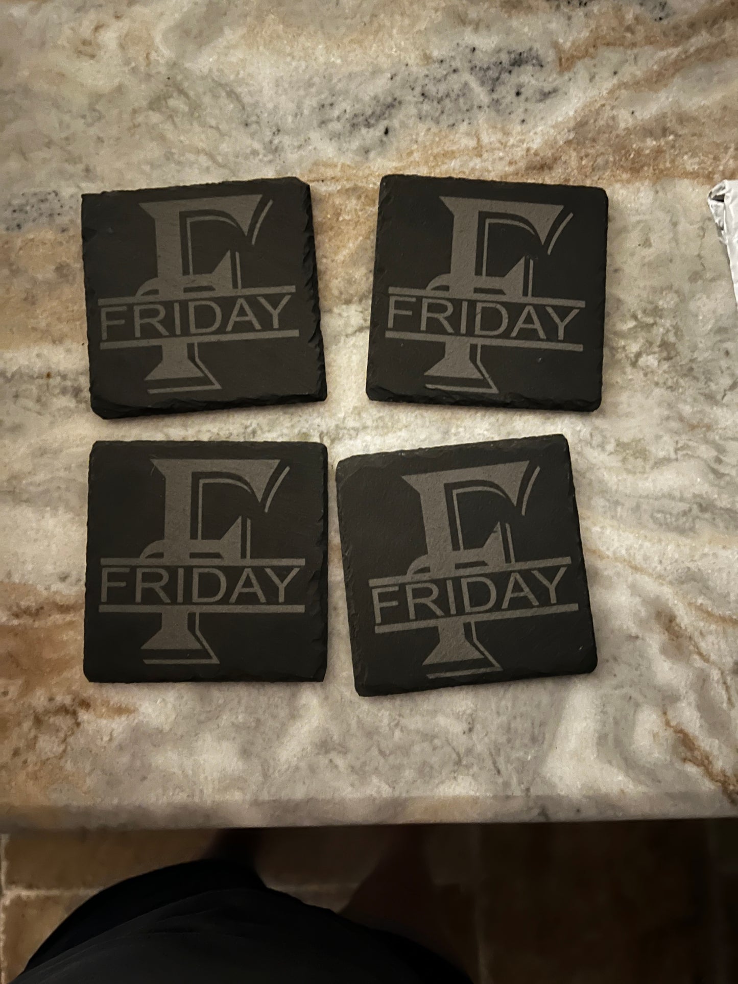 Slate coasters