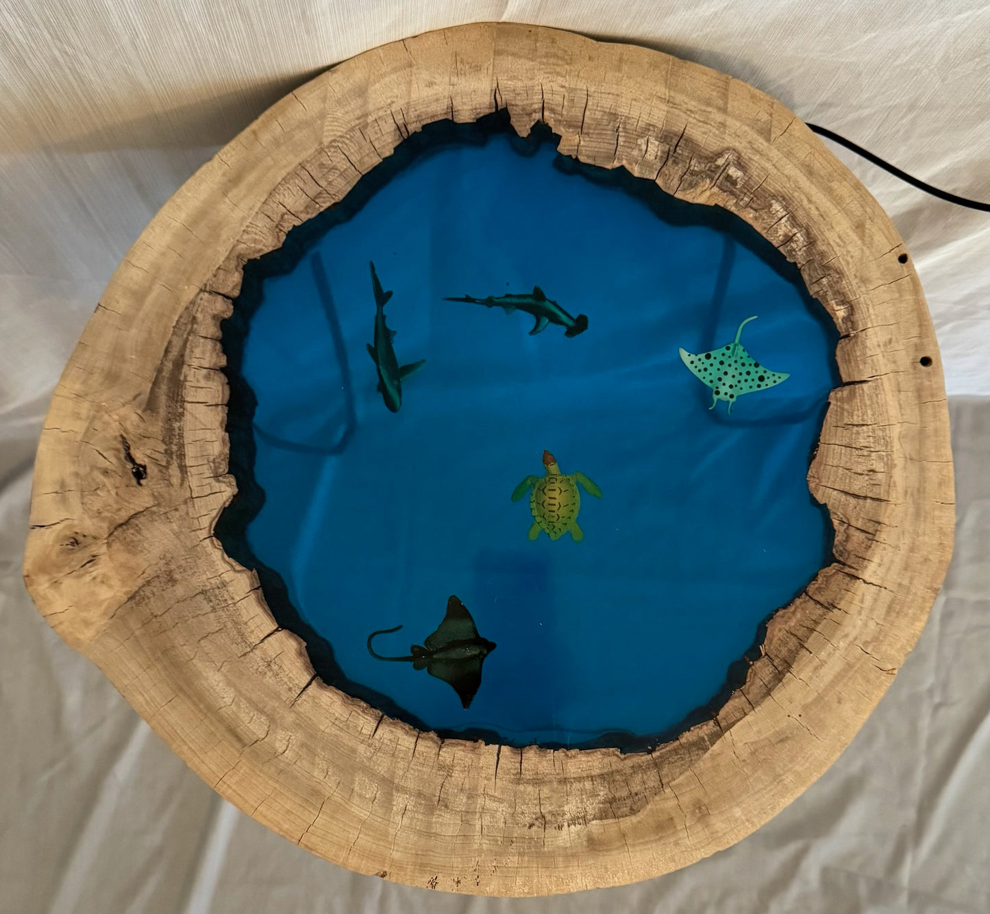Ocean lighted table