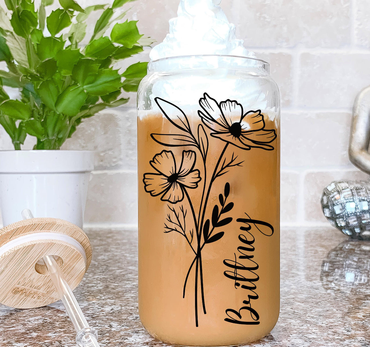 Iced coffee glasses
